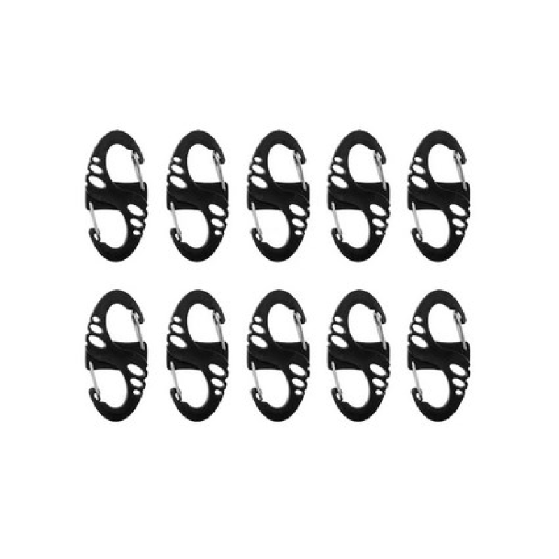 Mil-Tec S-Hook snap hook set - Black Mil-Tec S-Hook snap hook set - Black