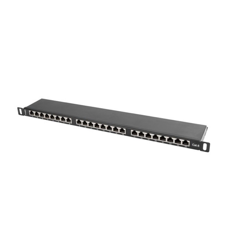 LANBERG PATCH PANEL 24 PORT 0.5U CAT.6 UTP GRAY LANBERG PATCH PANEL 24 PORT 0.5U CAT.6 UTP GRAY