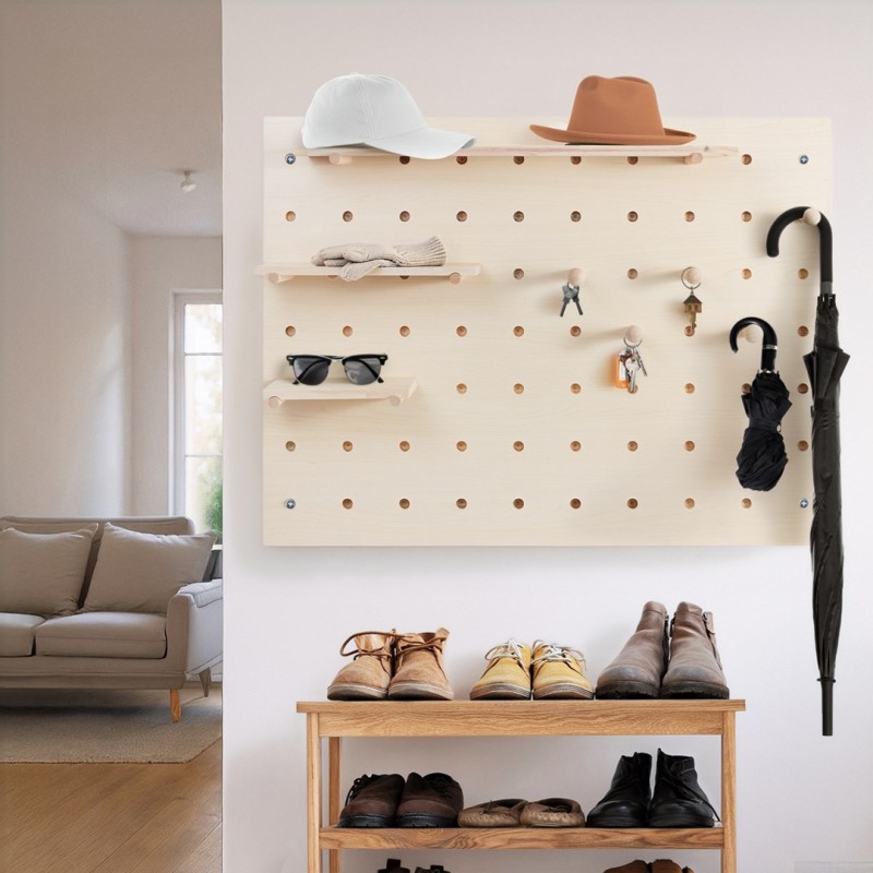 Maclean wooden board organizer, light wood color, 60x80 cm, max. 20 kg, MC-131 WD Maclean wooden board organizer, light wood color, 60x80 cm, max. 20 kg, MC-131 WD