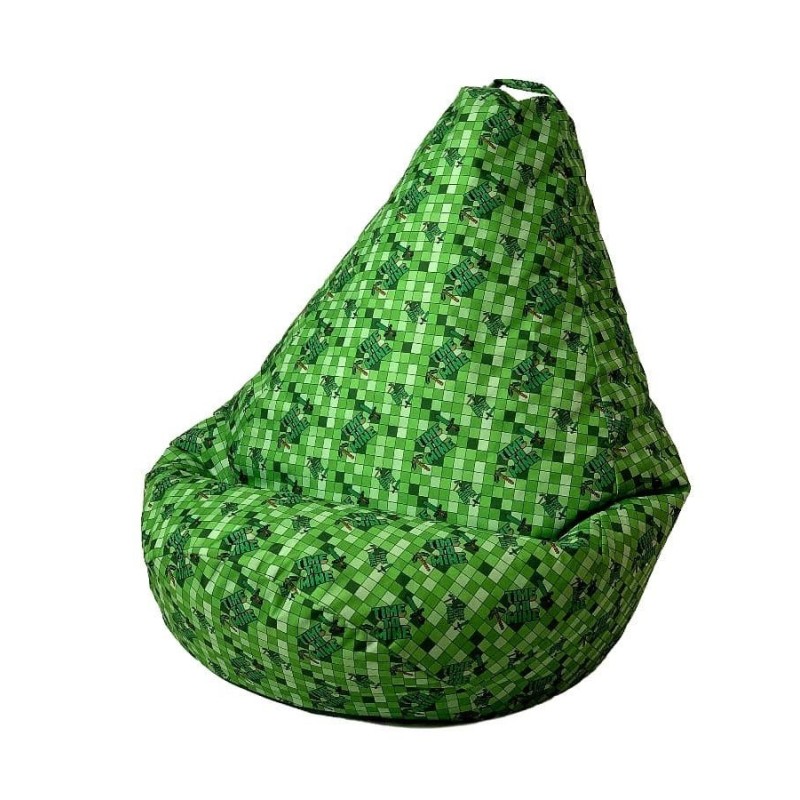 Sako bag pouffe Pear print Minecraft XXL 140 x 100 cm Sako bag pouffe Pear print Minecraft XXL 140 x 100 cm