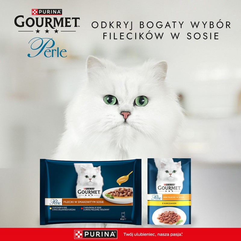 Gourmet Perle mini filets in sauce 4x85g Gourmet Perle mini filets in sauce 4x85g