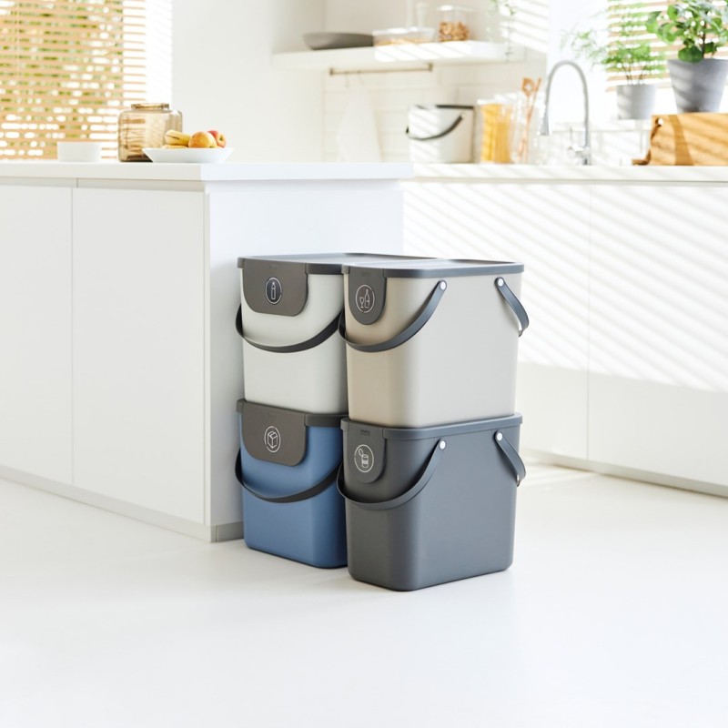 ROTHO Albula Cappuccino - waste sorting container - 25l ROTHO Albula Cappuccino - waste sorting container - 25l