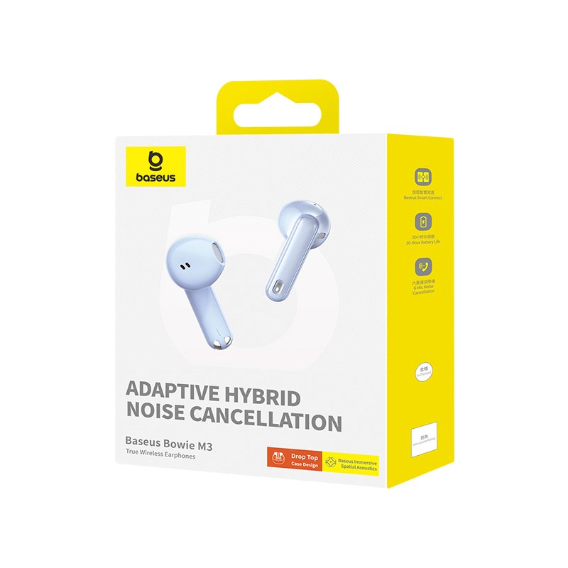 Baseus Bowie M3 Headset True Wireless Stereo (TWS) In-ear Calls/Music USB Type-C Bluetooth Blue Baseus Bowie M3 Headset True Wireless Stereo (TWS) In-ear Calls/Music USB Type-C Bluetooth Blue