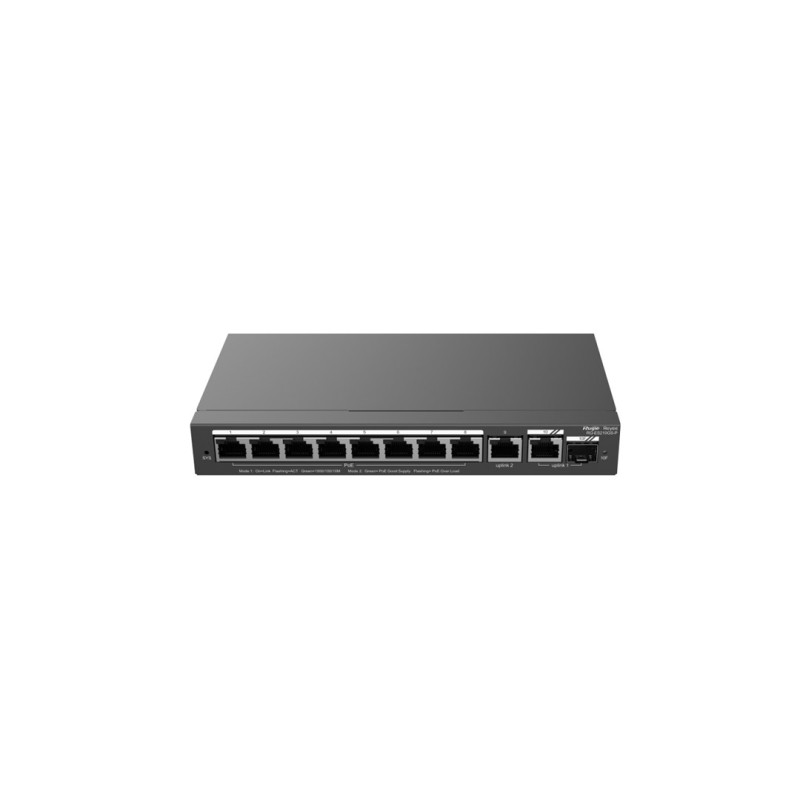 Ruijie Networks RG-ES210GS-P network switch Managed L2 Gigabit Ethernet (10/100/1000) Power over Ethernet (PoE) Black Ruijie Networks RG-ES210GS-P network switch Managed L2 Gigabit Ethernet (10/100/1000) Power over Ethernet (PoE) Black