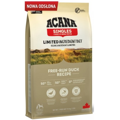 ACANA Singles Free-Run Duck - dry dog food - 11,4kg