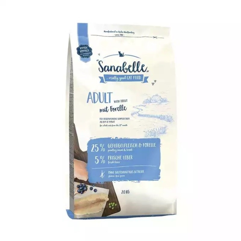 BOSCH Sanabelle Adult Trout - dry cat food - 2kg BOSCH Sanabelle Adult Trout - dry cat food - 2kg