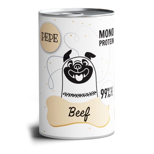 PAKA ZWIERZAKA Pepe Beef - wet dog food - 400g