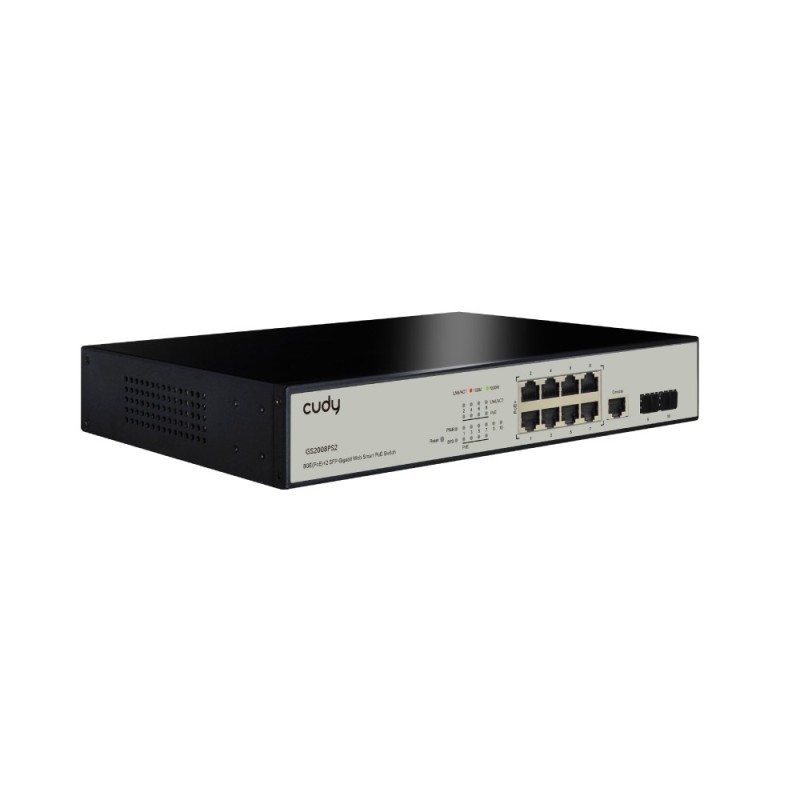 Cudy GS2008PS2 network switch Managed L2 Gigabit Ethernet (10/100/1000) Power over Ethernet (PoE) Black Cudy GS2008PS2 network switch Managed L2 Gigabit Ethernet (10/100/1000) Power over Ethernet (PoE) Black