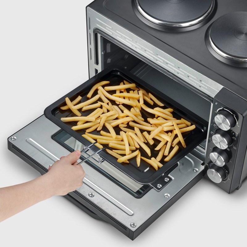 SEVERIN MINI OVEN WITH COOKING PLATES, 30 L TO2074 SEVERIN MINI OVEN WITH COOKING PLATES, 30 L TO2074
