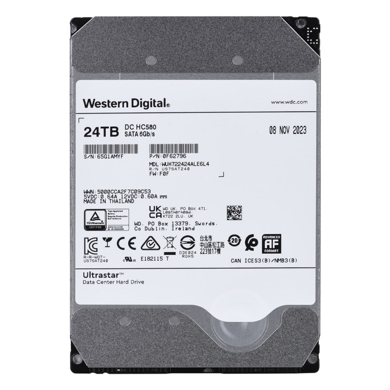 Western Digital Ultrastar DC HC580 3.5 Western Digital Ultrastar DC HC580 3.5