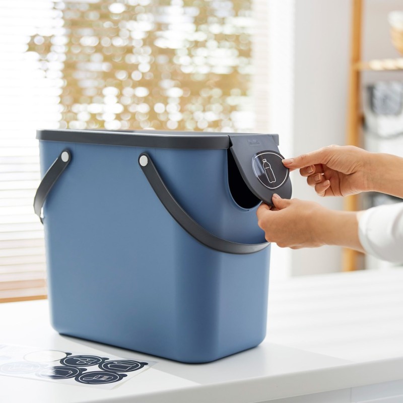 ROTHO Albula Blue - waste sorting container - 25l ROTHO Albula Blue - waste sorting container - 25l