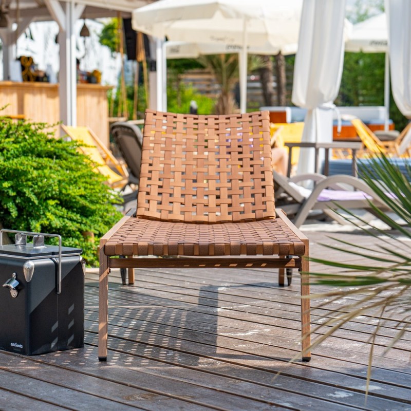 Garden lounger TEXAS brown Garden lounger TEXAS brown