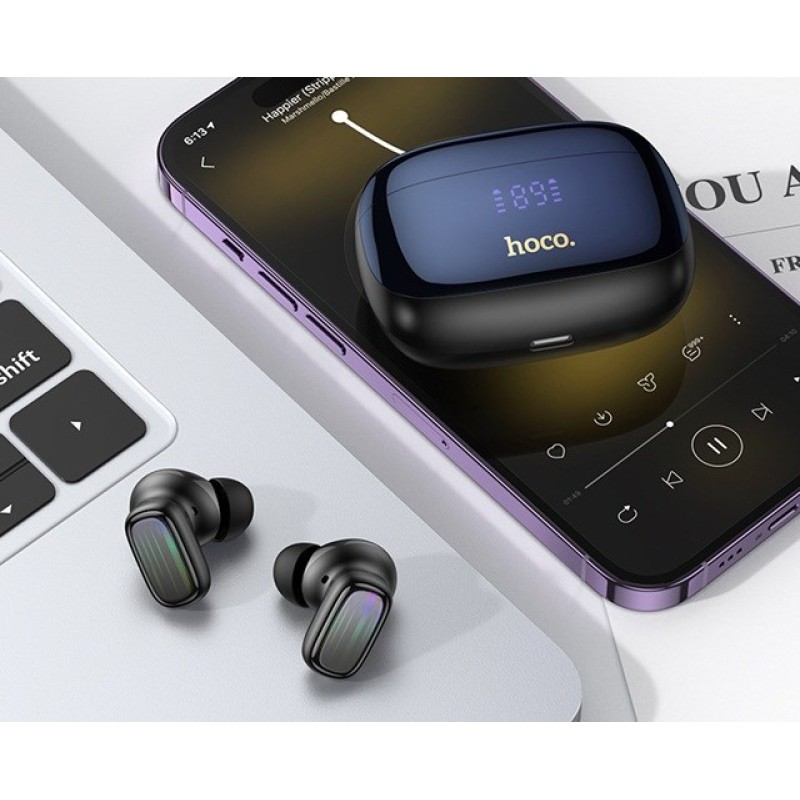 Hoco EQ20 Rhyme Headset Wireless In-Ear Calls/Music Bluetooth Black Hoco EQ20 Rhyme Headset Wireless In-Ear Calls/Music Bluetooth Black