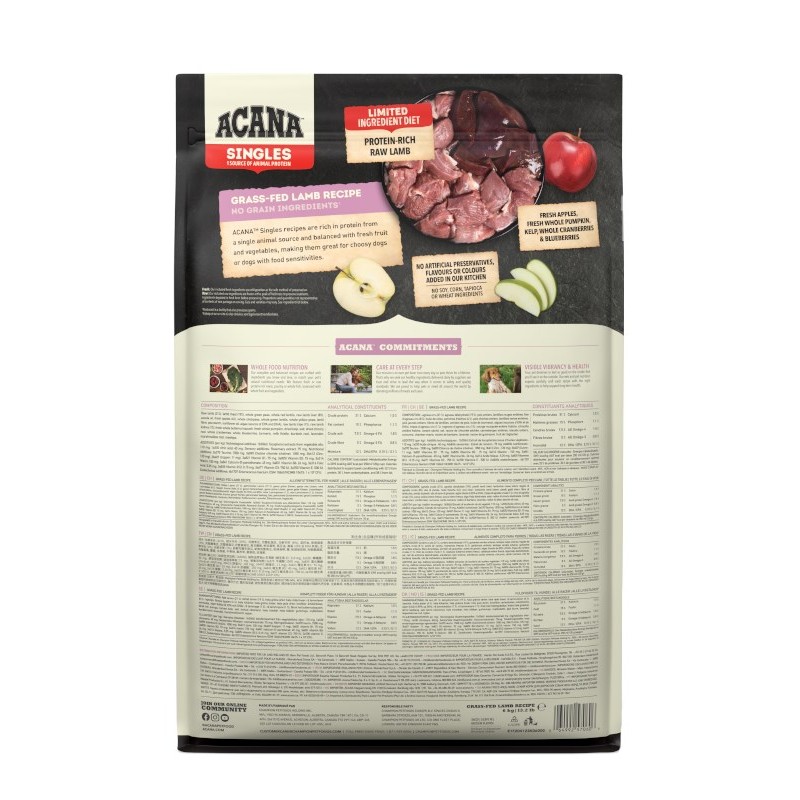 ACANA Singles Grass-Fed Lamb - dry dog food - 6kg ACANA Singles Grass-Fed Lamb - dry dog food - 6kg