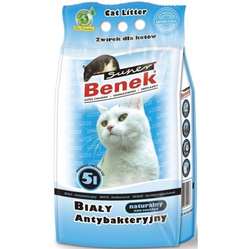Certech Super Benek White Antibacterial - Cat Litter Clumping 5 l
