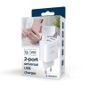 Gembird TA-UC-2A12-01-BK mobile device charger Universal White AC Indoor Gembird TA-UC-2A12-01-BK mobile device charger Universal White AC Indoor