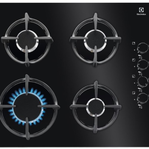 Electrolux EGG6407K Black Built-in 59 cm Gas 4 zone(s)