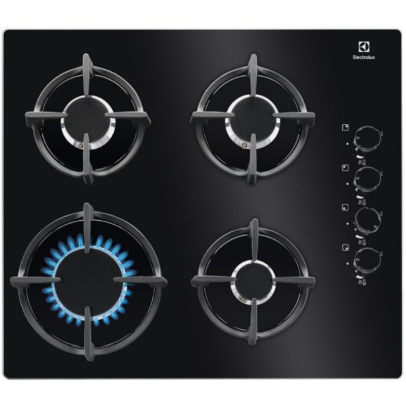 Electrolux EGG6407K Black Built-in 59 cm Gas 4 zone(s) Electrolux EGG6407K Black Built-in 59 cm Gas 4 zone(s)