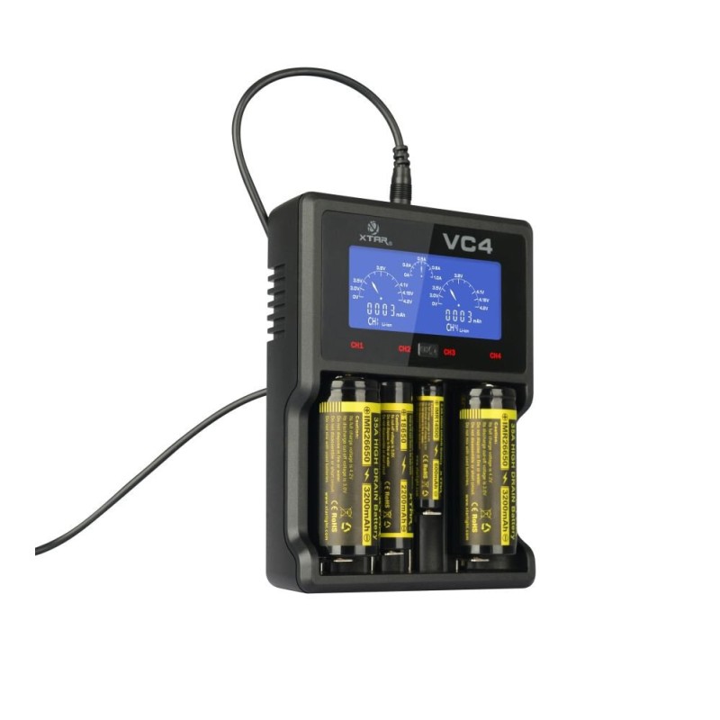 XTAR VC4SL battery charger to Li-ion / Ni-MH / Ni-CD 18650 XTAR VC4SL battery charger to Li-ion / Ni-MH / Ni-CD 18650