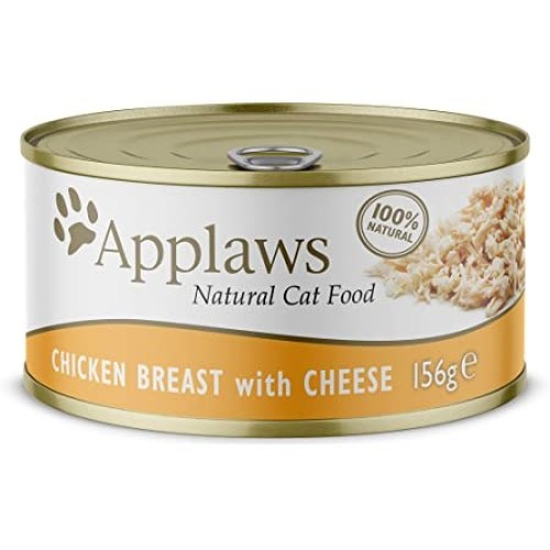 APPLAWS Natural Cat Food Chicken breast with cheese - wet cat food - 156g APPLAWS Natural Cat Food Chicken breast with cheese - wet cat food - 156g