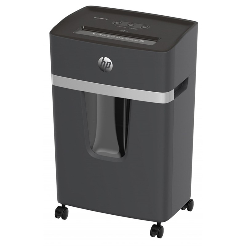 HP PRO SHREDDER 15CC 20L paper shredder Micro-cut shredding HP PRO SHREDDER 15CC 20L paper shredder Micro-cut shredding