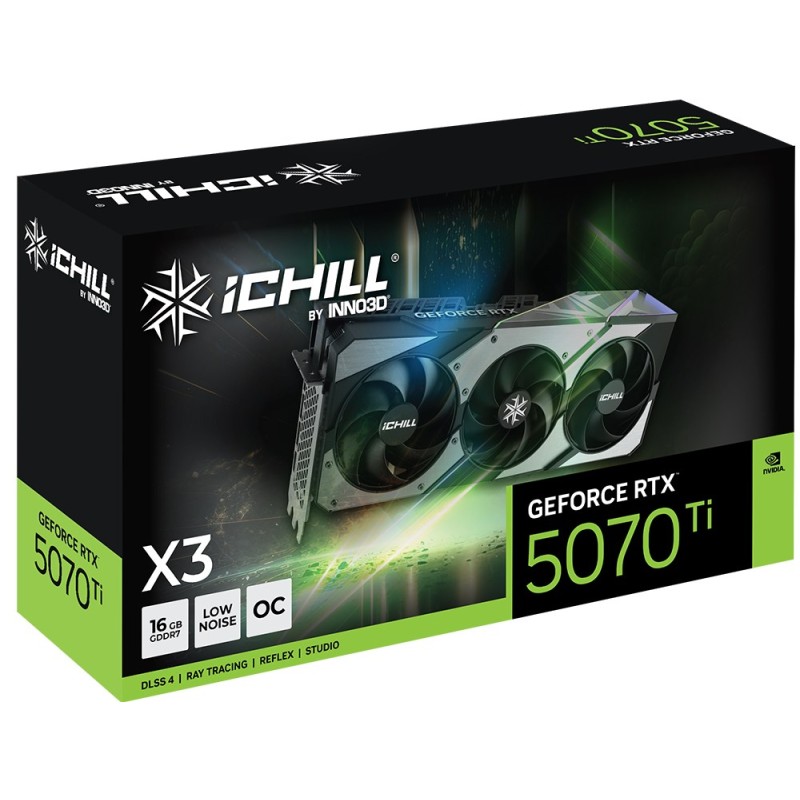 Inno3D iChill GeForce RTX 5070 Ti X3 NVIDIA 16 GB GDDR7 Inno3D iChill GeForce RTX 5070 Ti X3 NVIDIA 16 GB GDDR7
