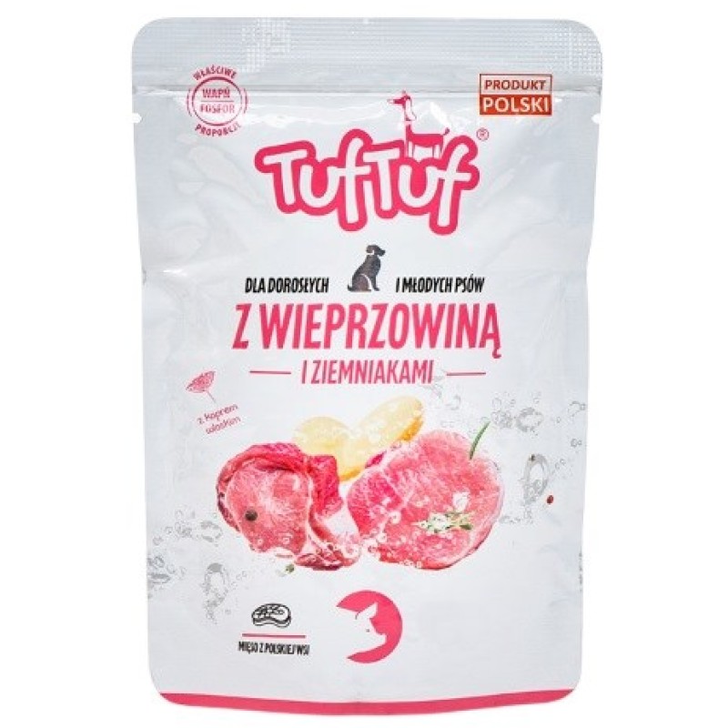 TUF TUF with pork and potatoes - wet dog food - 300g