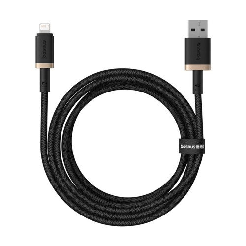 Baseus Dura Type A to IP 2.4A 2 m fast charging cable Black, Gold Baseus Dura Type A to IP 2.4A 2 m fast charging cable Black, Gold