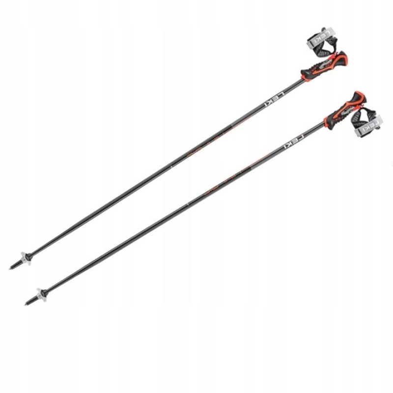LEKI POLES 3D AIRFOIL black/red 120 LEKI POLES 3D AIRFOIL black/red 120