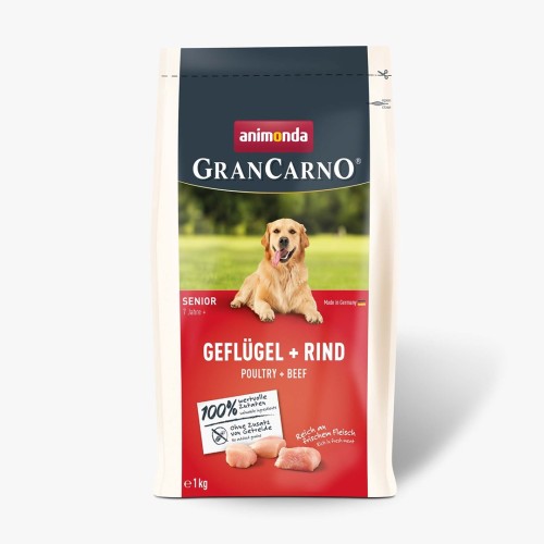 ANIMONDA Gran Carno Senior Poultry with Beef - dry dog food - 1 kg ANIMONDA Gran Carno Senior Poultry with Beef - dry dog food - 1 kg