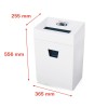 HSM Pure 320 paper shredder Particle-cut shredding 23 cm White HSM Pure 320 paper shredder Particle-cut shredding 23 cm White
