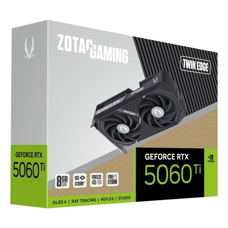 Zotac GAMING GeForce RTX 5060 Ti Twin Edge NVIDIA 8 GB GDDR7 Zotac GAMING GeForce RTX 5060 Ti Twin Edge NVIDIA 8 GB GDDR7