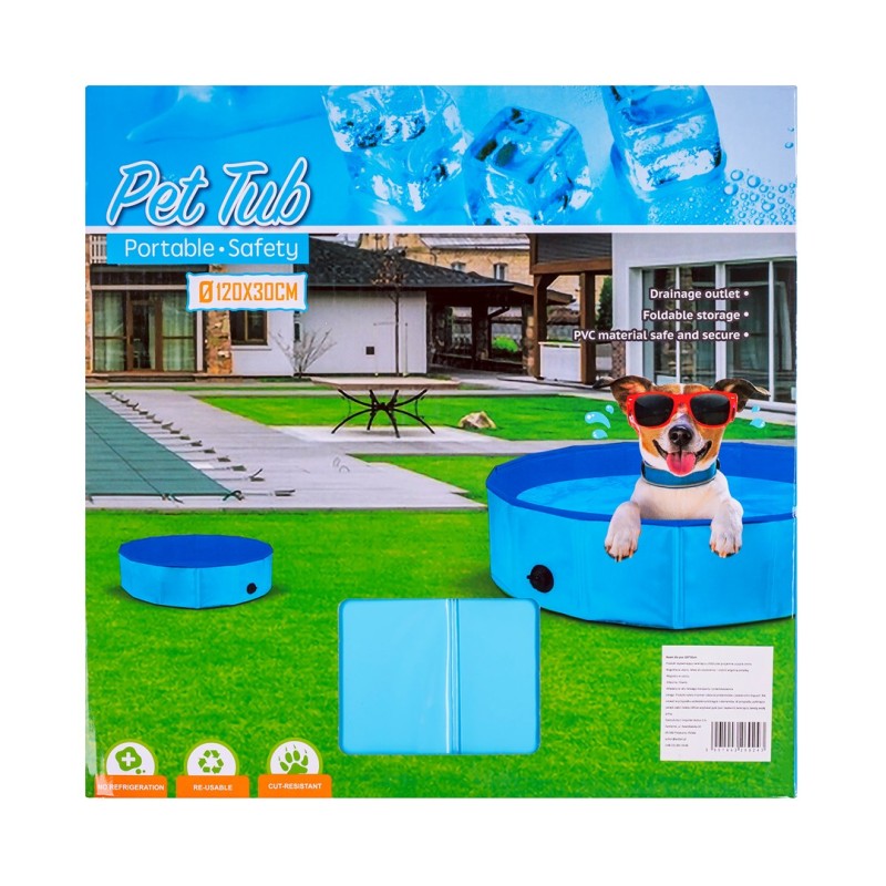 Folding dog pool - 120x30cm Folding dog pool - 120x30cm