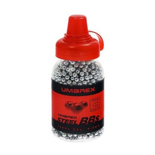Umarex BBS 4.5 mm steel balls 1500 pcs. Umarex BBS 4.5 mm steel balls 1500 pcs.