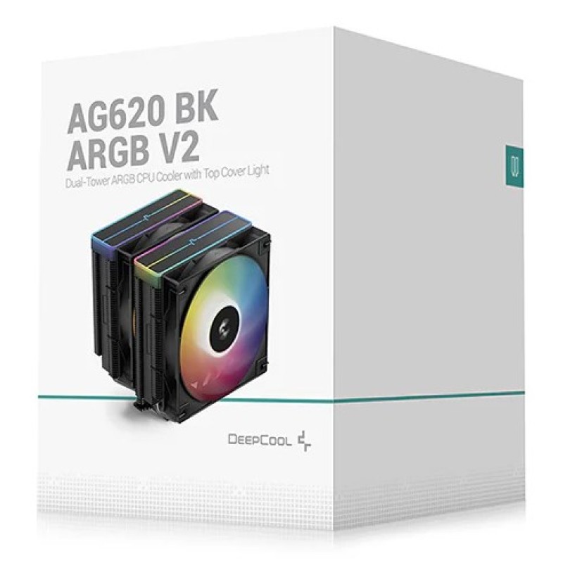 DeepCool AG620 BK ARGB V2 Chipset, Motherboard Air cooler 12 cm Black 1 pc(s) DeepCool AG620 BK ARGB V2 Chipset, Motherboard Air cooler 12 cm Black 1 pc(s)