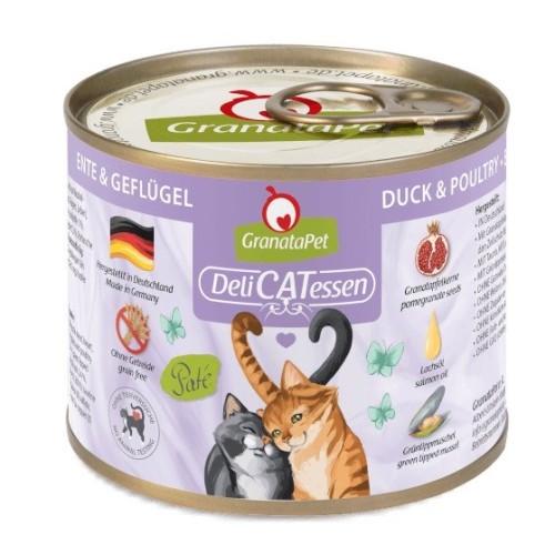 GRANATAPET DeliCATessen Duck and poultry - wet cat food - 200g GRANATAPET DeliCATessen Duck and poultry - wet cat food - 200g