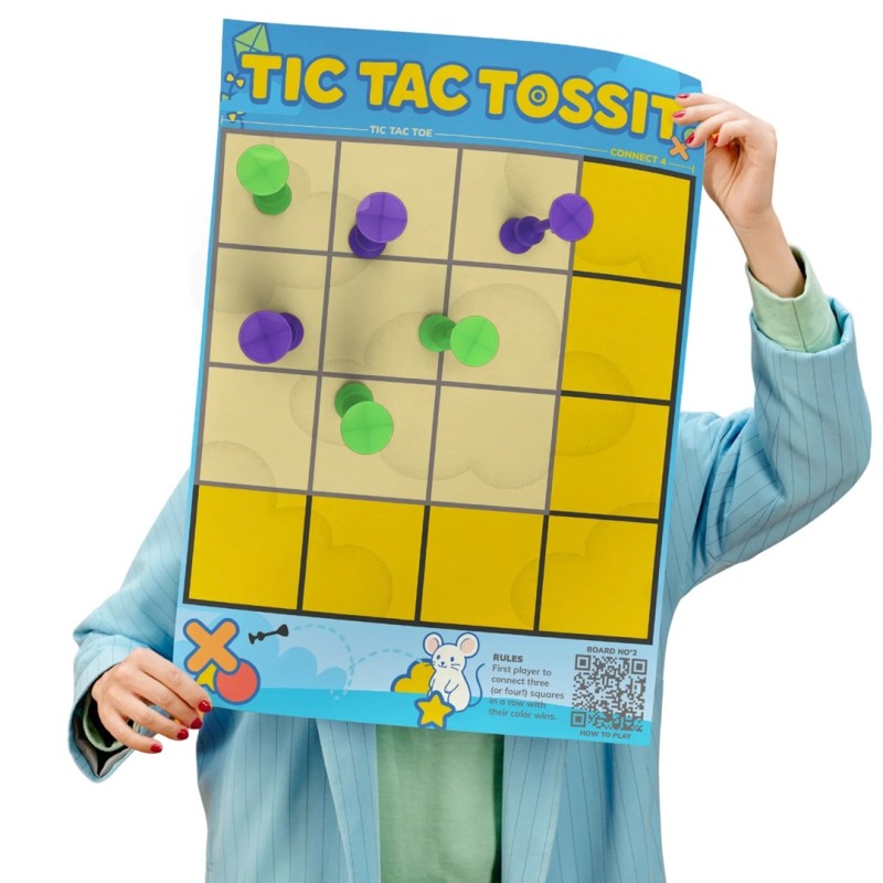 TOSSIT target board – Target & Tic-Tac-Toe TOSSIT target board – Target & Tic-Tac-Toe