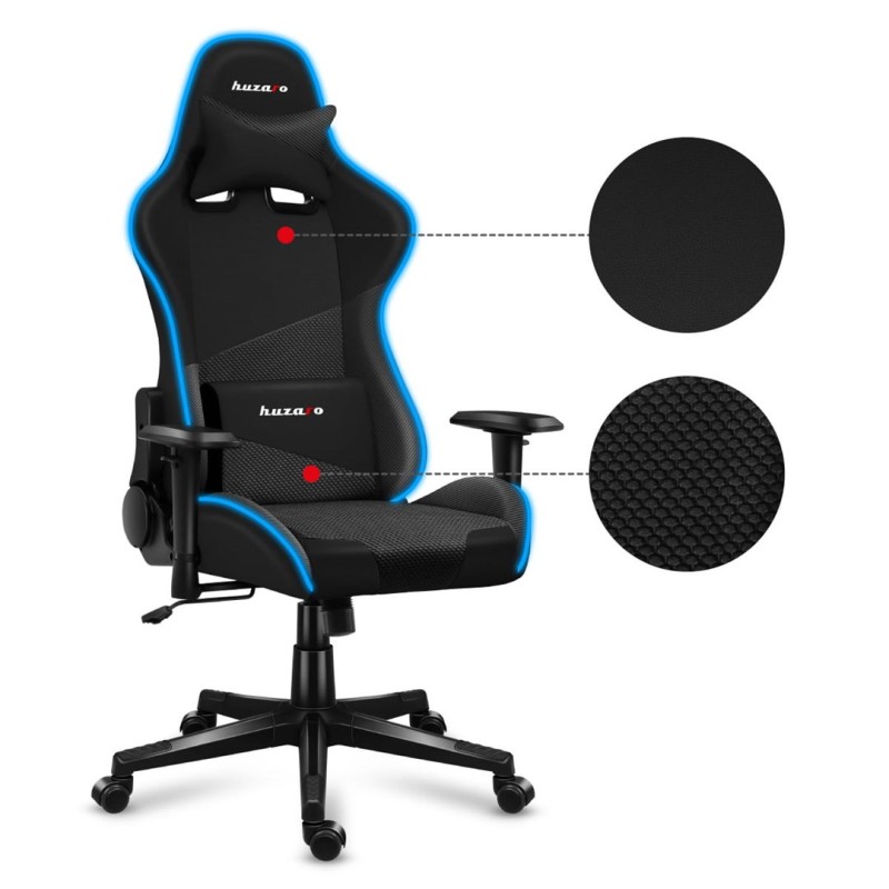 Huzaro Force 6.2 RGB PC gaming chair Bucket (cradle) seat Black Huzaro Force 6.2 RGB PC gaming chair Bucket (cradle) seat Black
