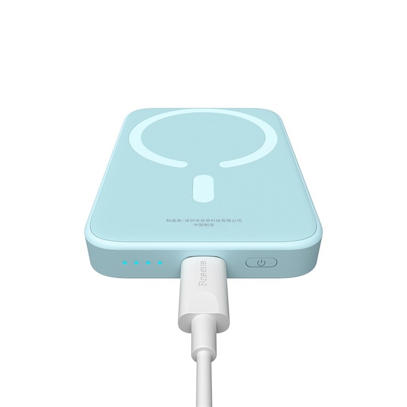 Baseus Magnetic Mini Air P10059002313-00 Lithium polymer power bank 6000 mAh Blue Baseus Magnetic Mini Air P10059002313-00 Lithium polymer power bank 6000 mAh Blue