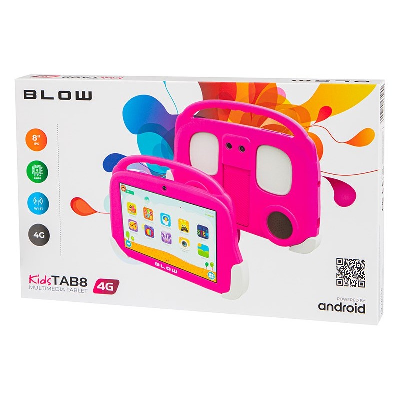 Tablet KidsTAB8 4G BLOW 4/64GB pink + case