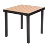 Garden table IZZY 4-seater 79x79x74 brown/black