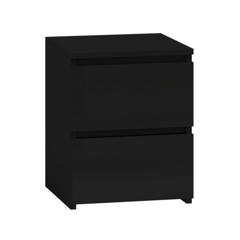Topeshop M2 CZERŃ nightstand/bedside table 2 drawer(s) Black Topeshop M2 CZERŃ nightstand/bedside table 2 drawer(s) Black