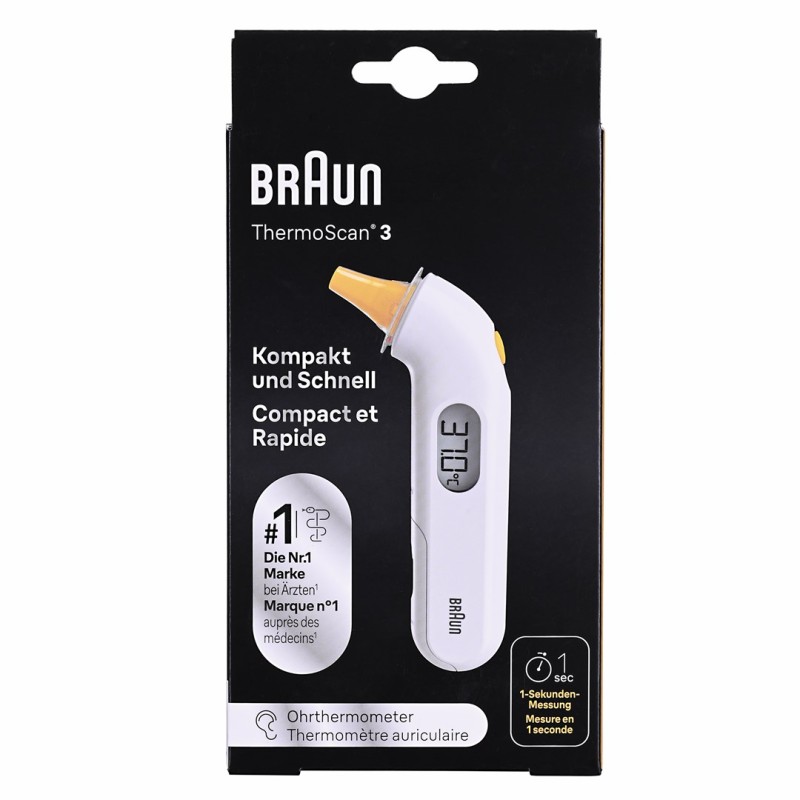 Braun ThermoScan 3 Contact White Ear Braun ThermoScan 3 Contact White Ear