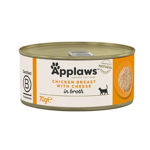 APPLAWS Natural Cat Food Chicken with cheese - wet cat food - 70g APPLAWS Natural Cat Food Chicken with cheese - wet cat food - 70g