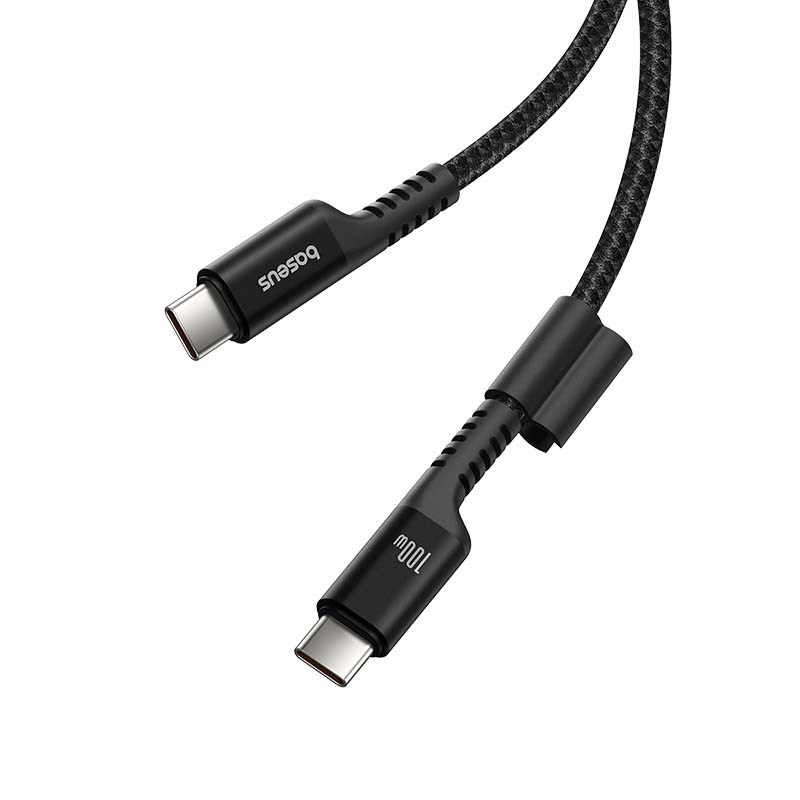 Baseus Fish-Eye USB C to USB C fast charging cable 1 m 100 W Black Baseus Fish-Eye USB C to USB C fast charging cable 1 m 100 W Black