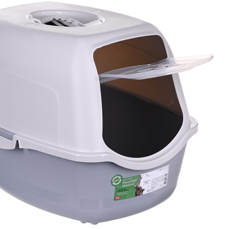 DIAMENTIQ BAYA whie/light grey - cat litter box - 55,5 x 40 x 38,7 cm DIAMENTIQ BAYA whie/light grey - cat litter box - 55,5 x 40 x 38,7 cm