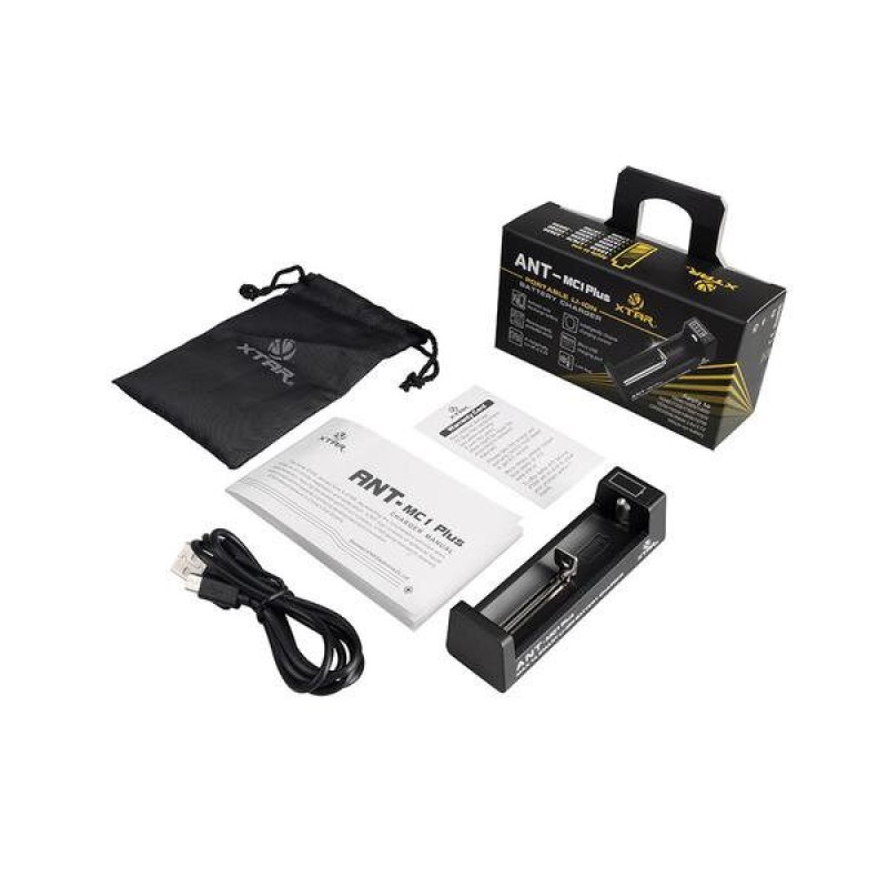 Fast charger for cylindrical Li-ion batteries 18650 Xtar ANT MC1 Plus Fast charger for cylindrical Li-ion batteries 18650 Xtar ANT MC1 Plus