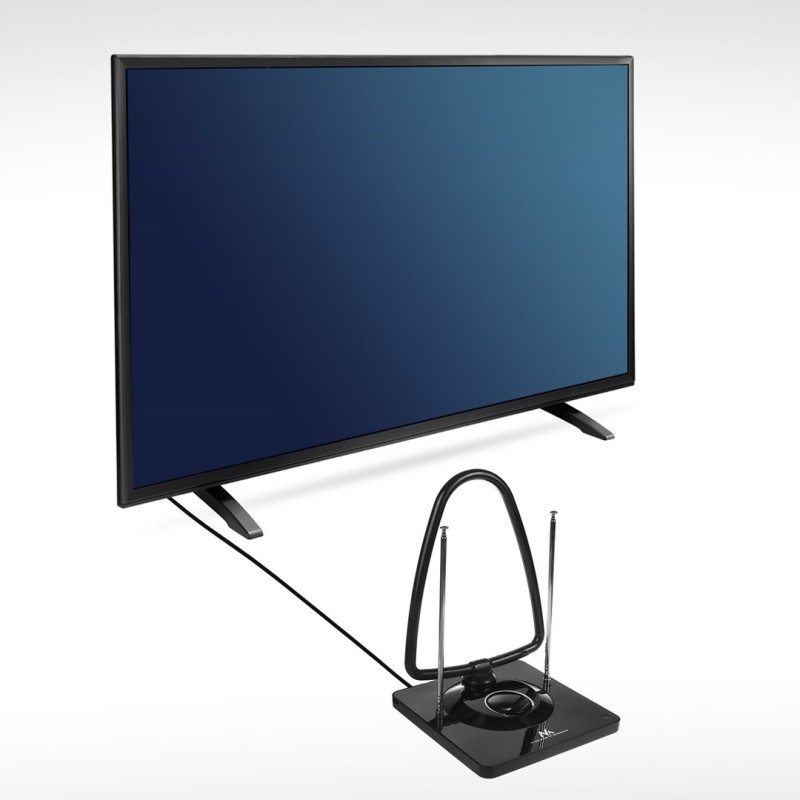 Maclean MCTV-963 High Gain Indoor Aerial Antenna Low Noise Digital Analog Freeview FM DVB Strongt 45dB DVB-T/T2 H.265 HEVC Maclean MCTV-963 High Gain Indoor Aerial Antenna Low Noise Digital Analog Freeview FM DVB Strongt 45dB DVB-T/T2 H.265 HEVC