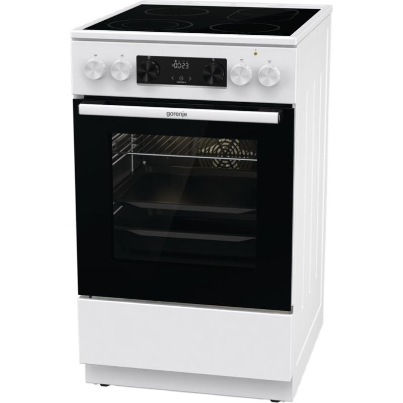 Gorenje GECS5C70WA cooker Freestanding cooker Coil hob White A Gorenje GECS5C70WA cooker Freestanding cooker Coil hob White A
