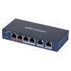 Hikvision DS-3E0106HP-E Network Links Unmanaged Fast Ethernet (10/100) PoE Support Blue